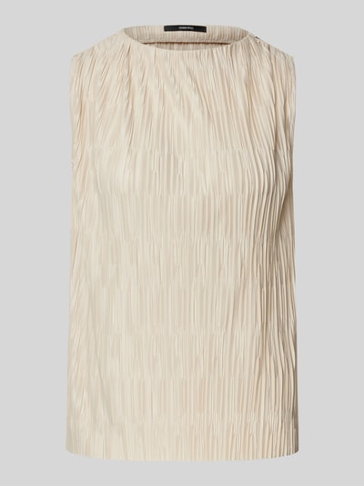 Someday Regular fit blousetop met structuurmotief, model 'Kimbaly' Zand - 2