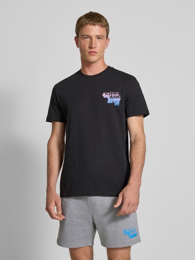 Tommy Jeans Regular Fit T-Shirt aus reiner Baumwolle Black 5