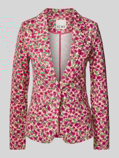 ICHI Slim Fit Blazer mit Paspeltaschen Modell 'KATE' Pink 2