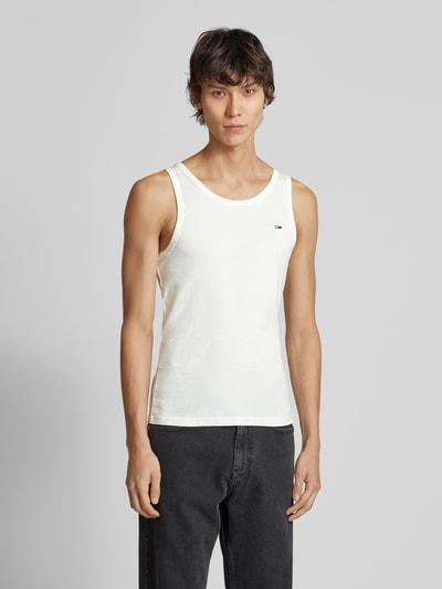 Tommy Jeans Tanktop mit Label-Stitching Offwhite 4