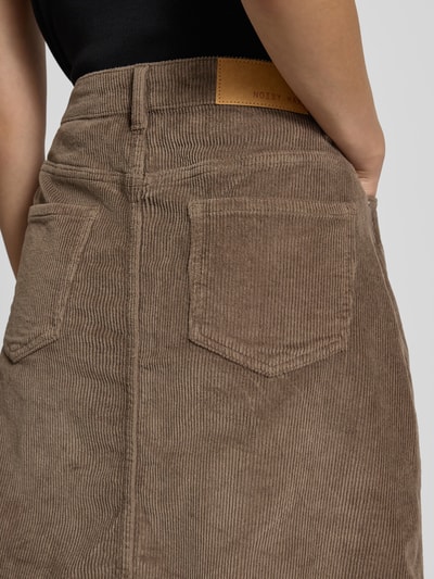 Noisy May Minirock mit 5-Pocket-Design Mittelbraun 3