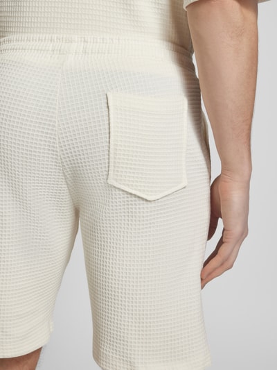 MCNEAL Regular Fit Shorts mit Strukturmuster Sand 3