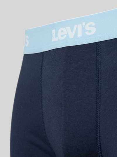 Levi's® Boxershort met elastische logoband in een set van 3 stuks Marineblauw - 2