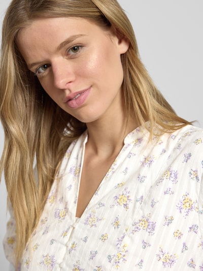 Pepe Jeans Uitlopende vrijetijdsjurk met all-over motief Offwhite - 3