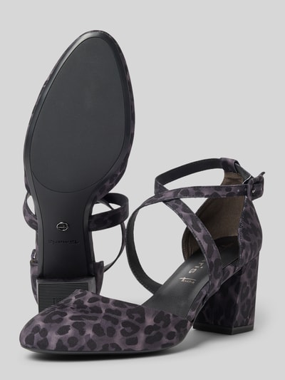 Tamaris Czółenka ze skrzyżowanymi paskami Średnioszary 4