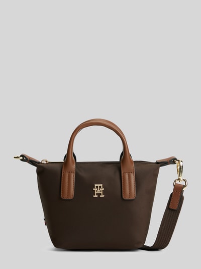Tommy Hilfiger Henkeltasche mit Logo-Detail Dunkelbraun 1