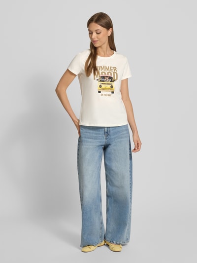 Zero T-Shirt mit Rundhalsausschnitt Weiss 1