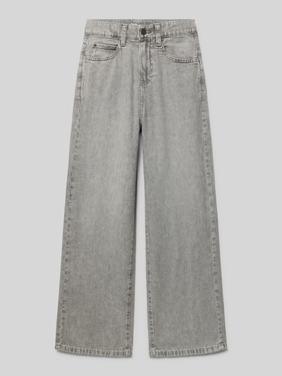 Produktfoto, Loose Fit Jeans aus reiner Baumwolle von s.Oliver RED LABEL in grauer Denim-Optik, Loose-Fit Passform, 5-Pocket-Design, Twill Textur