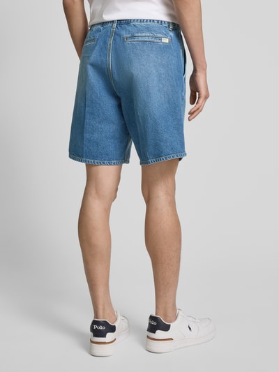 Forét Regular fit korte jeans met elastische band Jeansblauw - 5