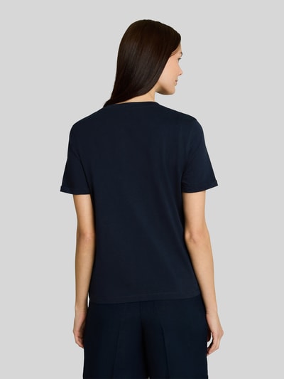 Tom Tailor Regular Fit T-Shirt aus reiner Baumwolle Marine 5