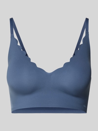 Skiny Bustier met uitneembare pads Rookblauw - 1