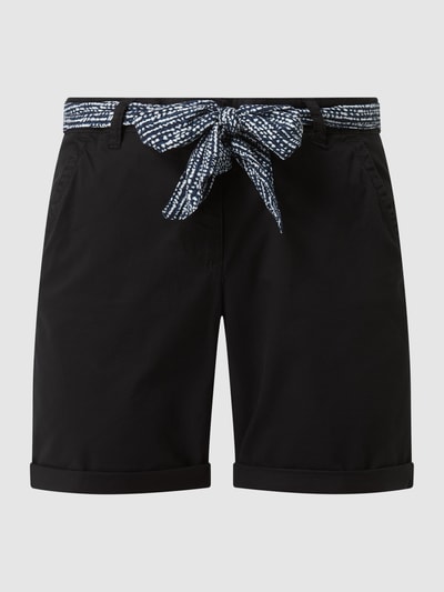 Tom Tailor Shorts mit Gürtel zum Binden Black 2