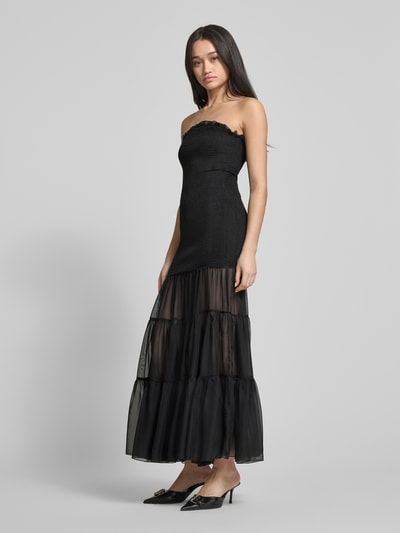 Bardot Sukienka wieczorowa z marszczonymi detalami model ‘AZURA’ Czarny 1