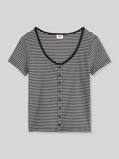 Levi's® Slim fit t-shirt van katoenmix Antraciet gemêleerd - 2