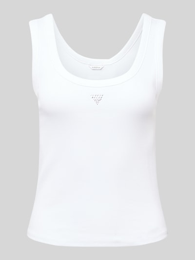 Guess Tanktop mit Label-Detail Weiss 2