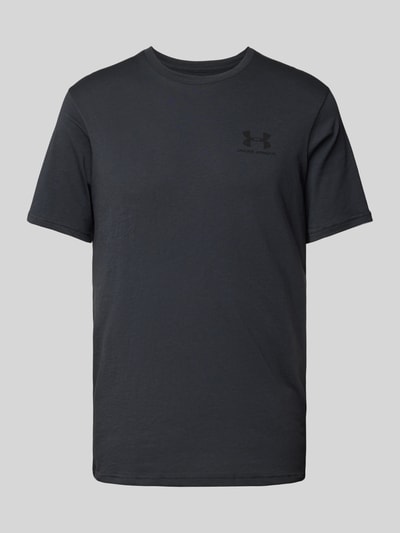 Under Armour T-shirt met labelprint, model 'SPORTSTYLE' Zwart - 2