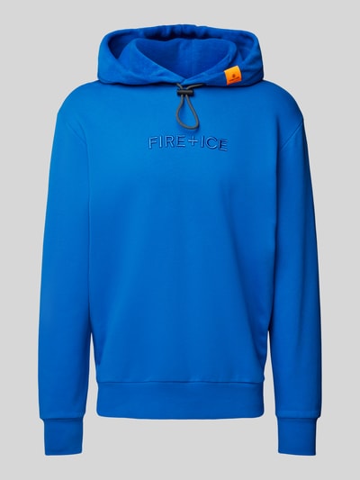 FIRE + ICE Hoodie met labelstitching, model 'DELVIN' Metallic blauw - 2