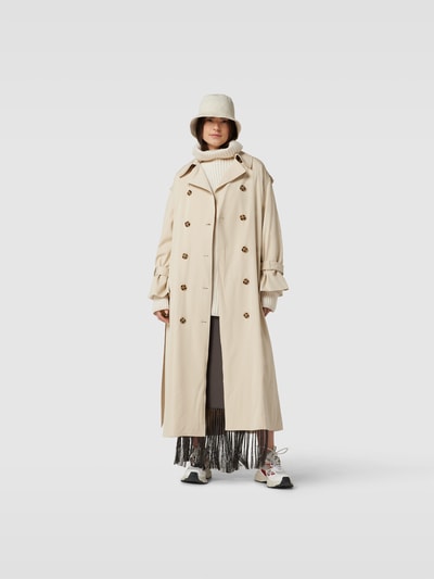 By Malene Birger Trenchcoat mit Bindegürtel Sand 1