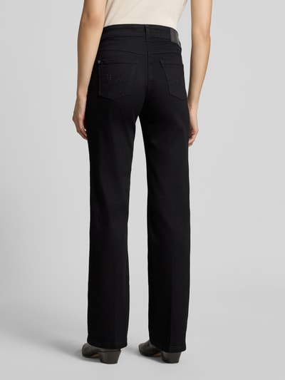 MAC Straight Fit Jeans mit ausgestelltem Bein Modell 'Laura' Black 5
