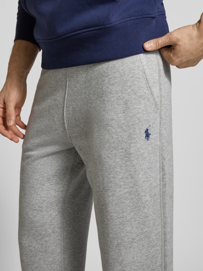 Polo Ralph Lauren Spodnie dresowe o kroju comfort fit z mieszanki bawełny Jasnoszary melanż 3