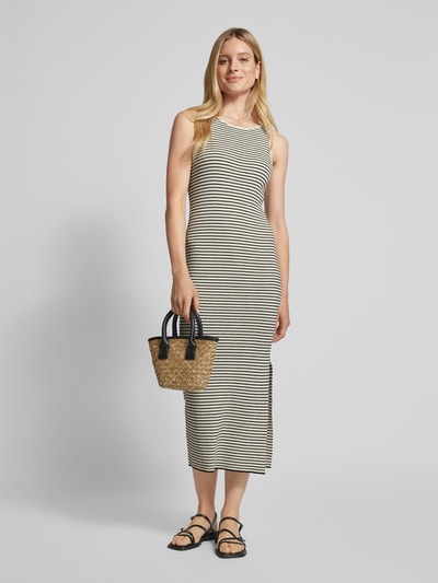 Gestuz Maxi-jurk met structuurmotief, model 'Stina' Offwhite - 1