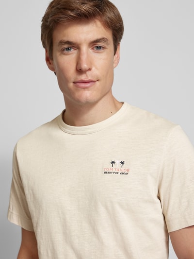 Tom Tailor T-Shirt mit Rundhalsausschnitt Beige 3