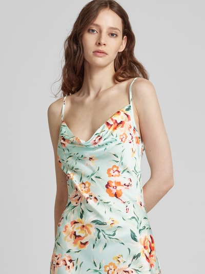 Guess Maxi-jurk met cascadehals, model 'AKILINA' Mintgroen - 3