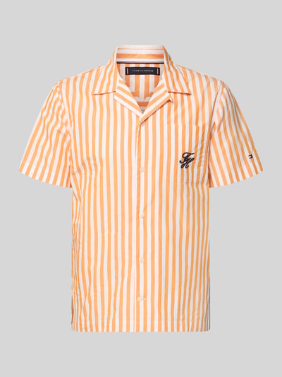 Tommy Hilfiger Regular Fit Freizeithemd aus reiner Baumwolle Orange 2