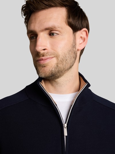Tom Tailor Regular fit pullover met schipperskraag Marineblauw - 3