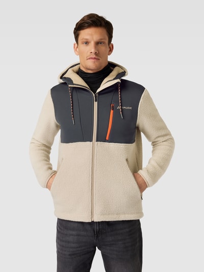 VAUDE Fleecejacke mit Kapuze Modell 'MAnukau' Offwhite 4