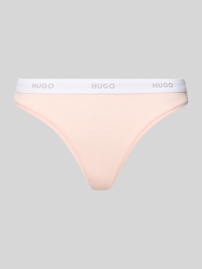 HUGO String van katoenmix, model 'HUGO ID THONG' Roze - 1