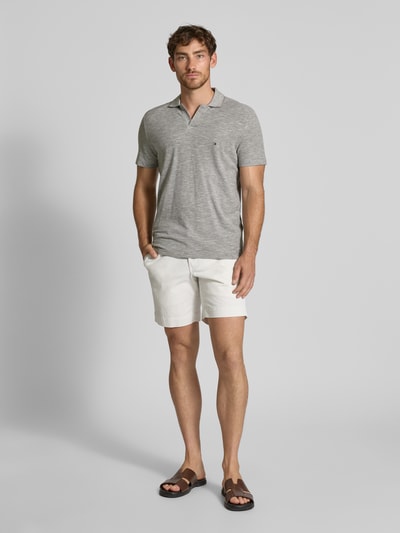 Tommy Hilfiger Regular Fit Poloshirt aus reiner Baumwolle Dunkelgruen Melange 1