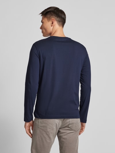 Gant Longsleeve mit Label-Stitching Marine 5