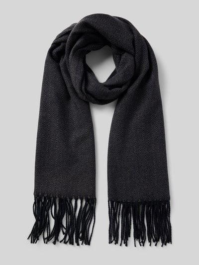 Barts Sjaal met rafels Marineblauw - 1