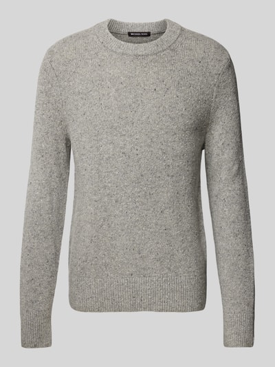 Michael Kors Strickpullover mit Rundhalsausschnitt Modell 'DONEGAL' Mittelgrau 2