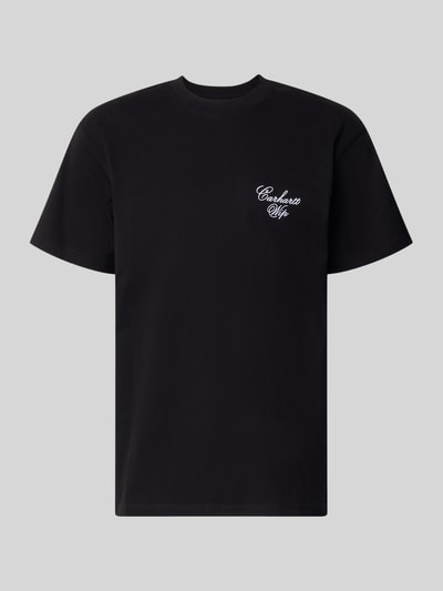 Carhartt Work In Progress T-Shirt mit Logo-Stitching Modell 'Gracious' Black 1