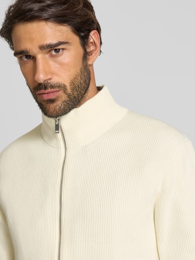 Lindbergh Gebreid jack met structuurmotief Offwhite - 3