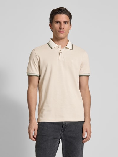 MCNEAL Poloshirt mit Label-Stitching Beige 4