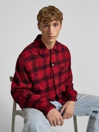 REVIEW Koszula casualowa regular fit z kołnierzykiem typu kent Czerwony 3