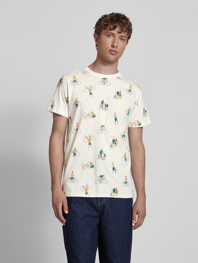 Dedicated T-Shirt mit Rundhalsausschnitt Modell 'BIKE PEOPLE' Offwhite 4