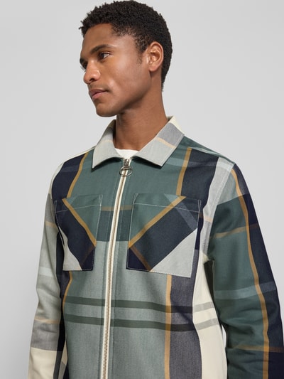 Barbour regular fit overhemdjack van puur katoen model 'ETTRICK' Olijfgroen - 3