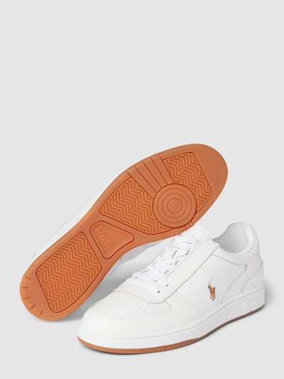 Polo Ralph Lauren Sneakers met labelstitching, model 'POLO' Wit - 3