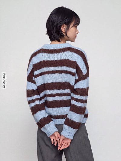 ONLY Sweter z przytulnym grubym ściegiem Jasnoniebieski 5