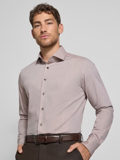 OLYMP Modern Fit Business-Hemd mit Kentkragen Sand 3