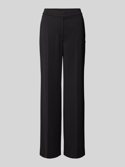 Marc Cain Straight Leg Stoffhose mit elastischem Bund Black 2