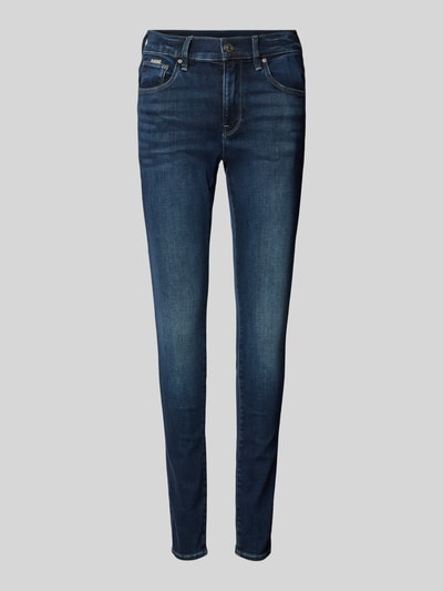 G-Star Raw Jeansy o kroju skinny fit z 5 kieszeniami model ‘3301’ Granatowy 1