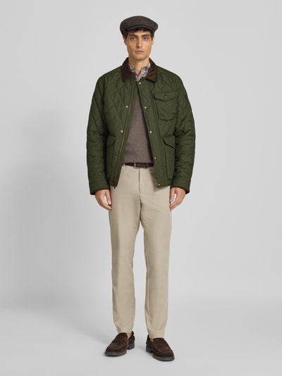 Polo Ralph Lauren Gewatteerd jack met platte kraag, model 'BEATON' Olijfgroen - 1
