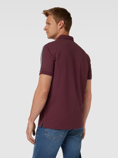 ARMANI EXCHANGE Regular Fit Poloshirt mit Label-Stitching Bordeaux 5