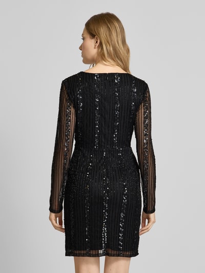 LACE & BEADS Cocktailkleid in Wickel-Optik Black 5