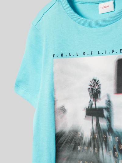 s.Oliver RED LABEL T-shirt met fotoprint Turquoise - 2